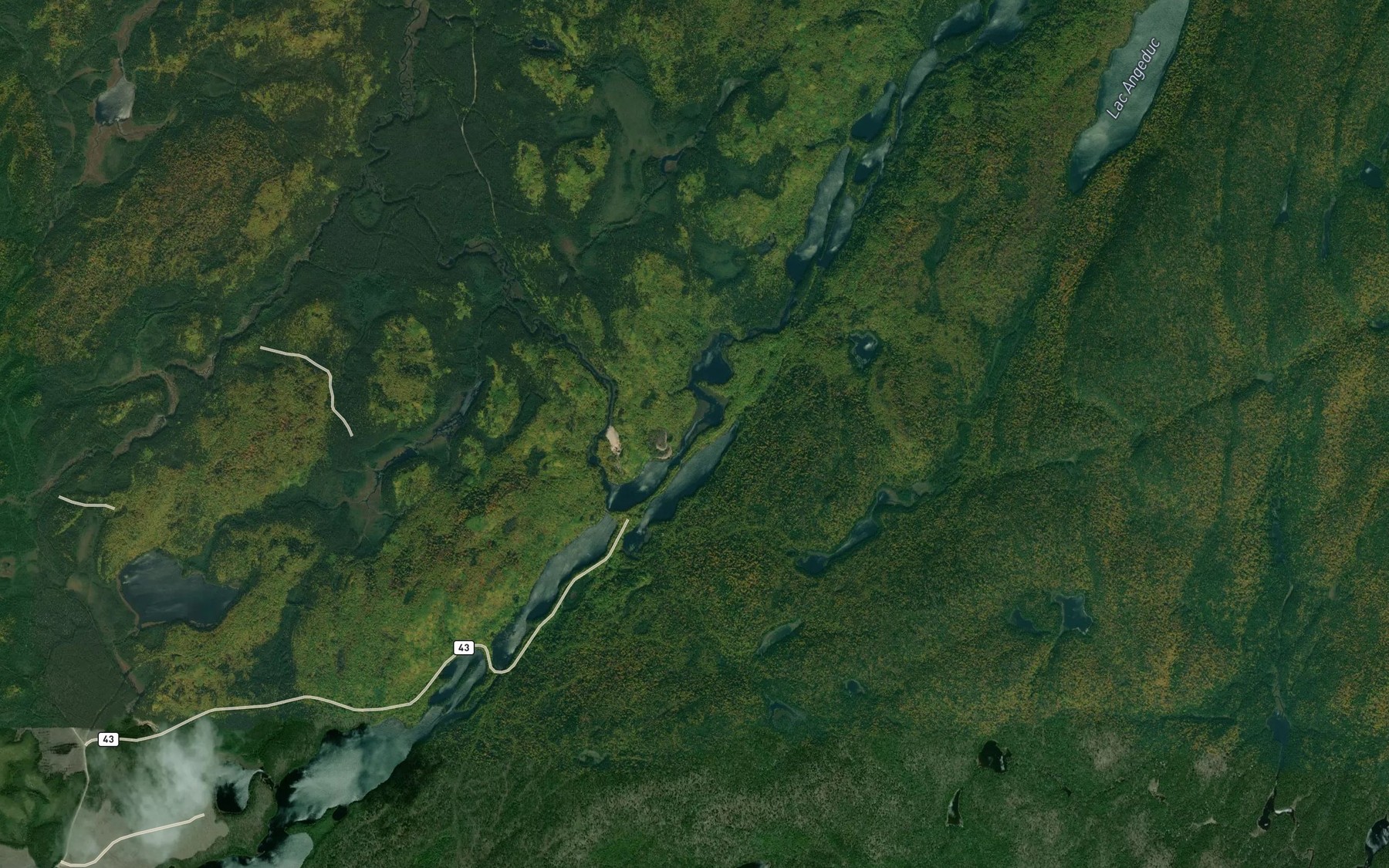 Satellite map of the Lac du Regret