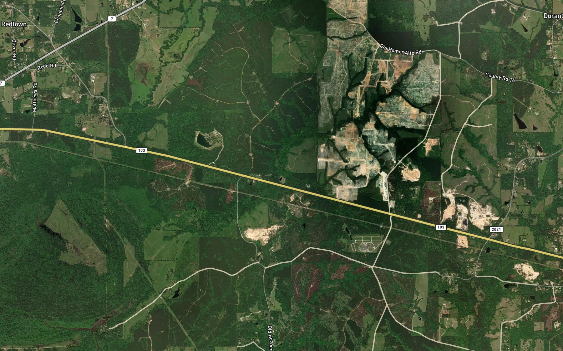 Satellite map of the Wise Branch