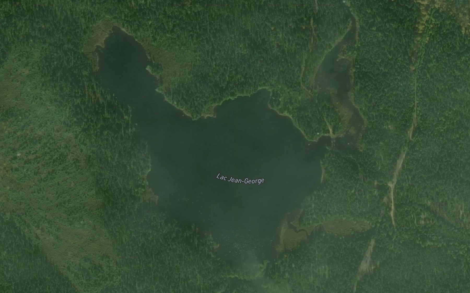 Satellite map of the Lac Jean-George
