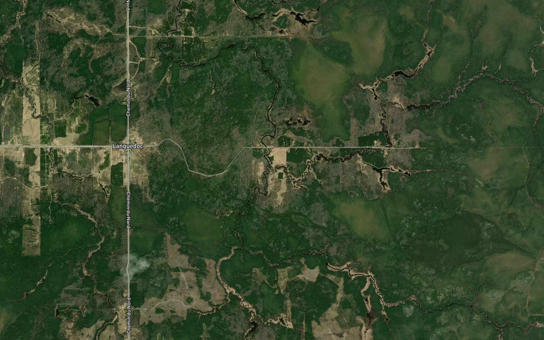 Satellite map of the Ruisseau Coguay