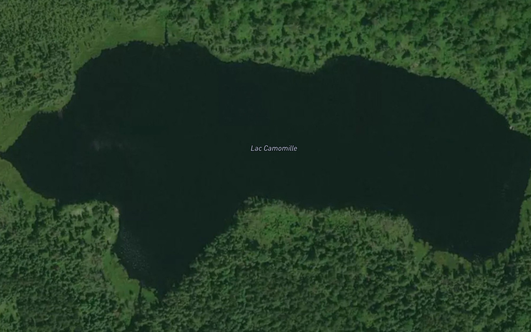 Satellite map of the Lac Camomille