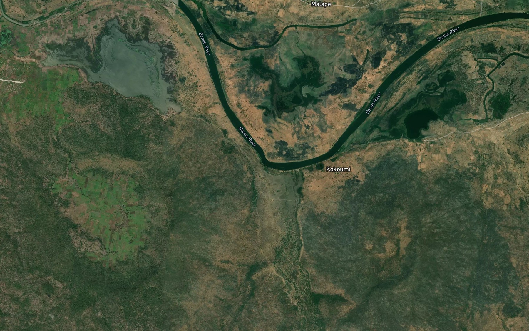 Satellite map of the Mayo Binossi