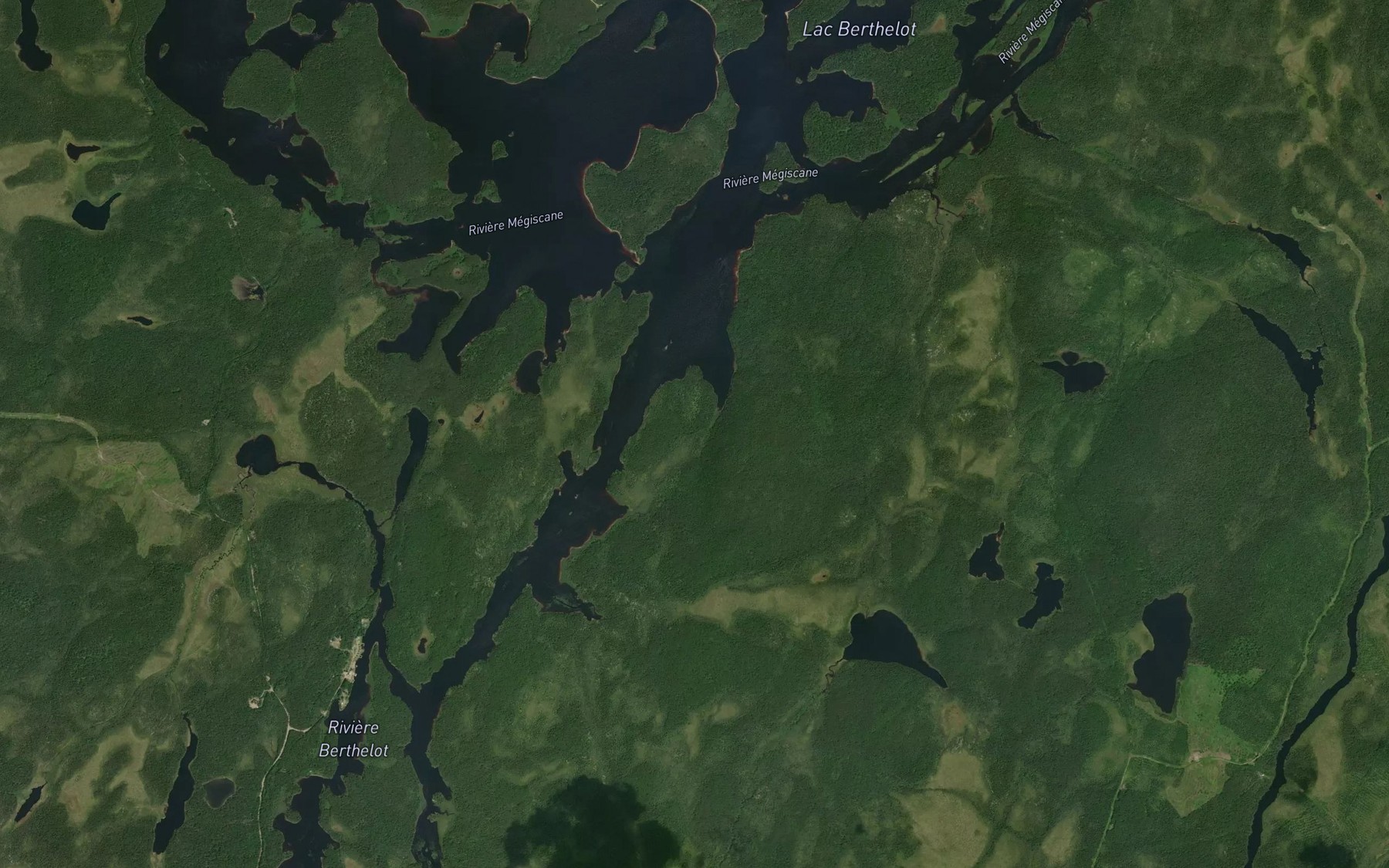 Satellite map of the Riviere Berthelot