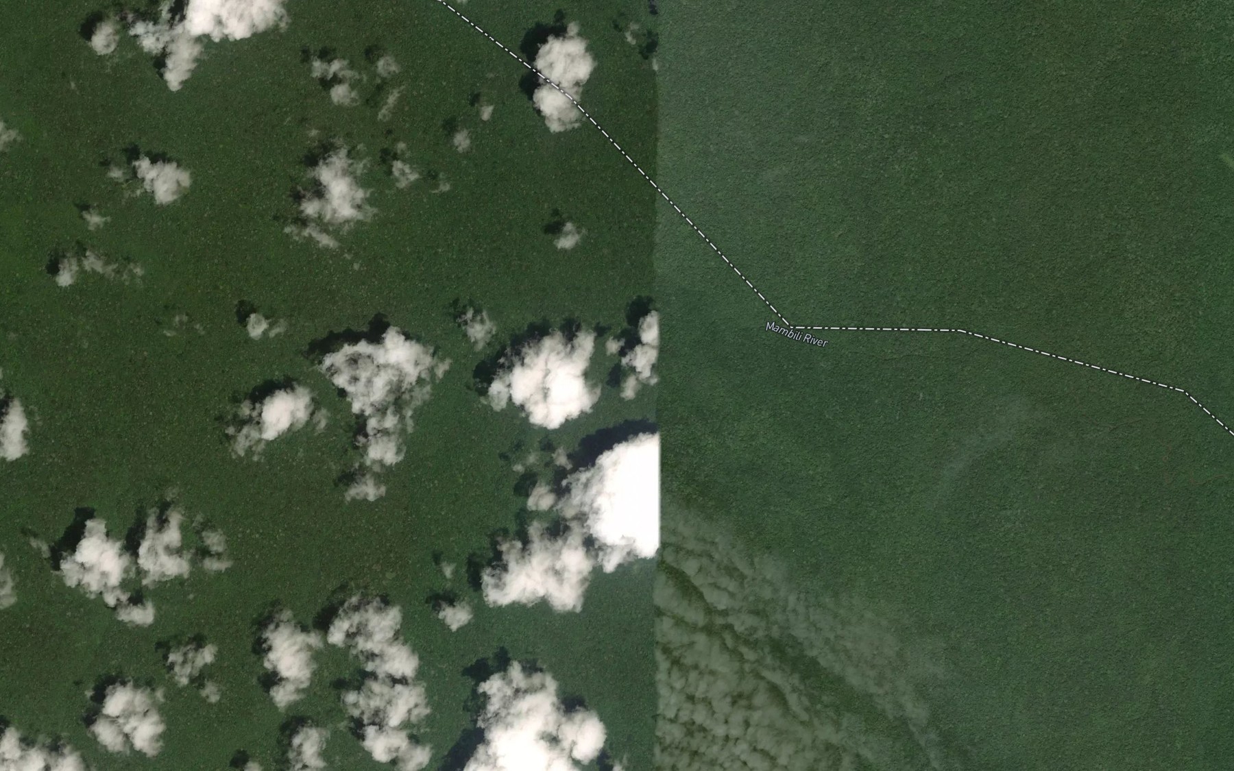 Satellite map of the Bambala