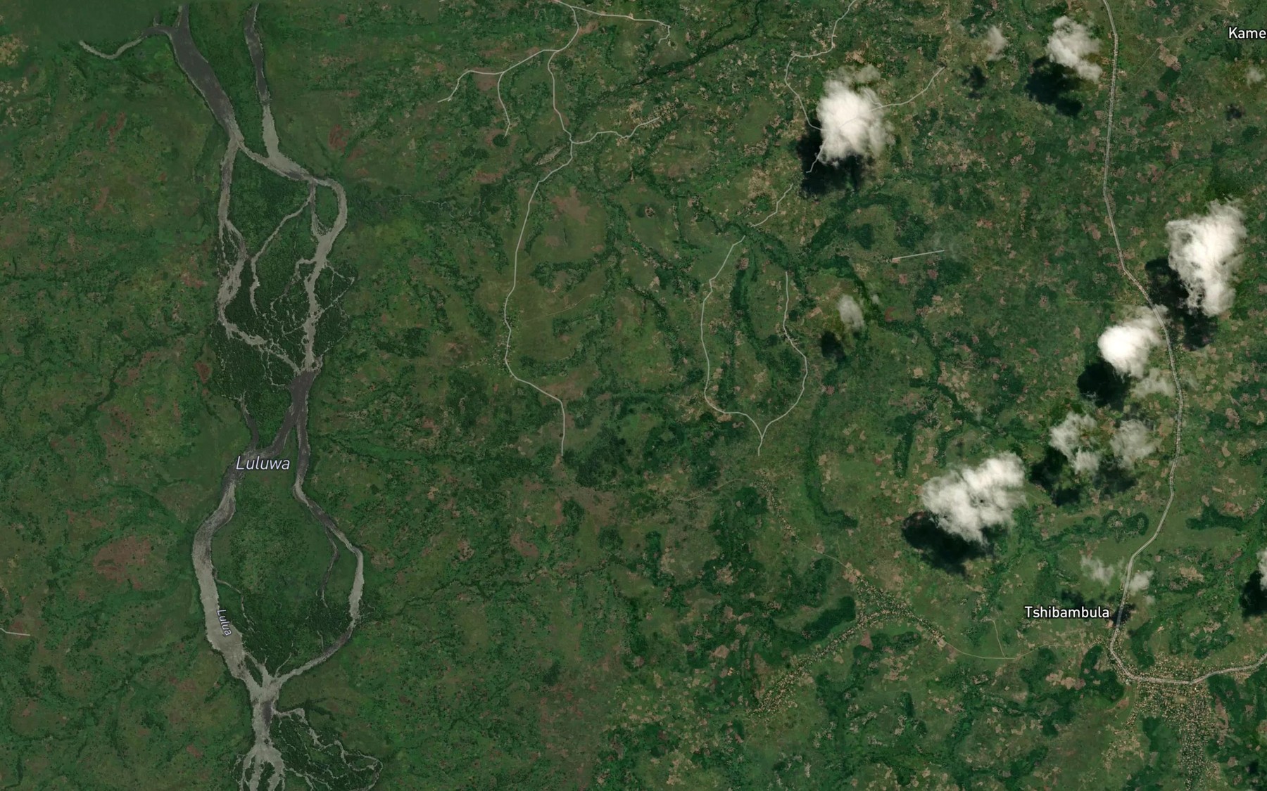 Satellite map of the Kamaowa