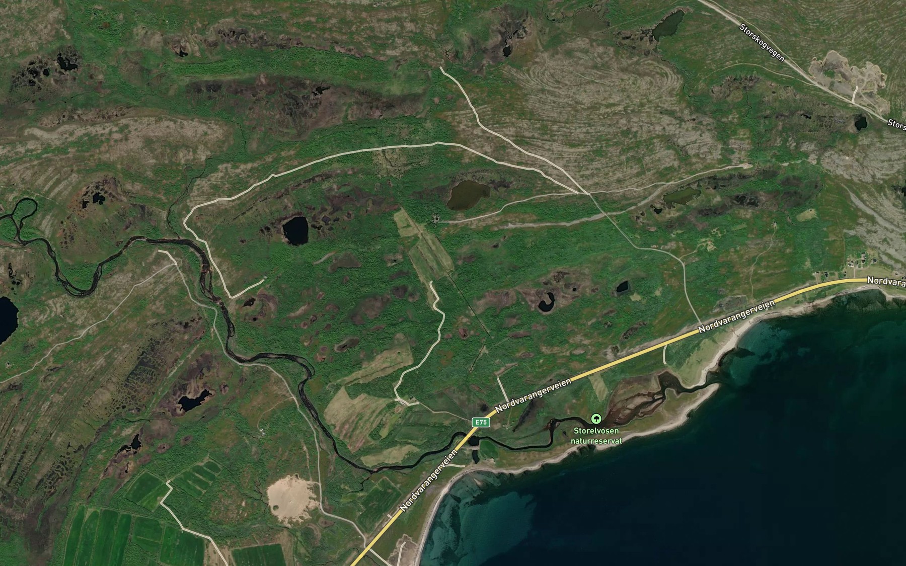 Satellite map of the Siribakkelva
