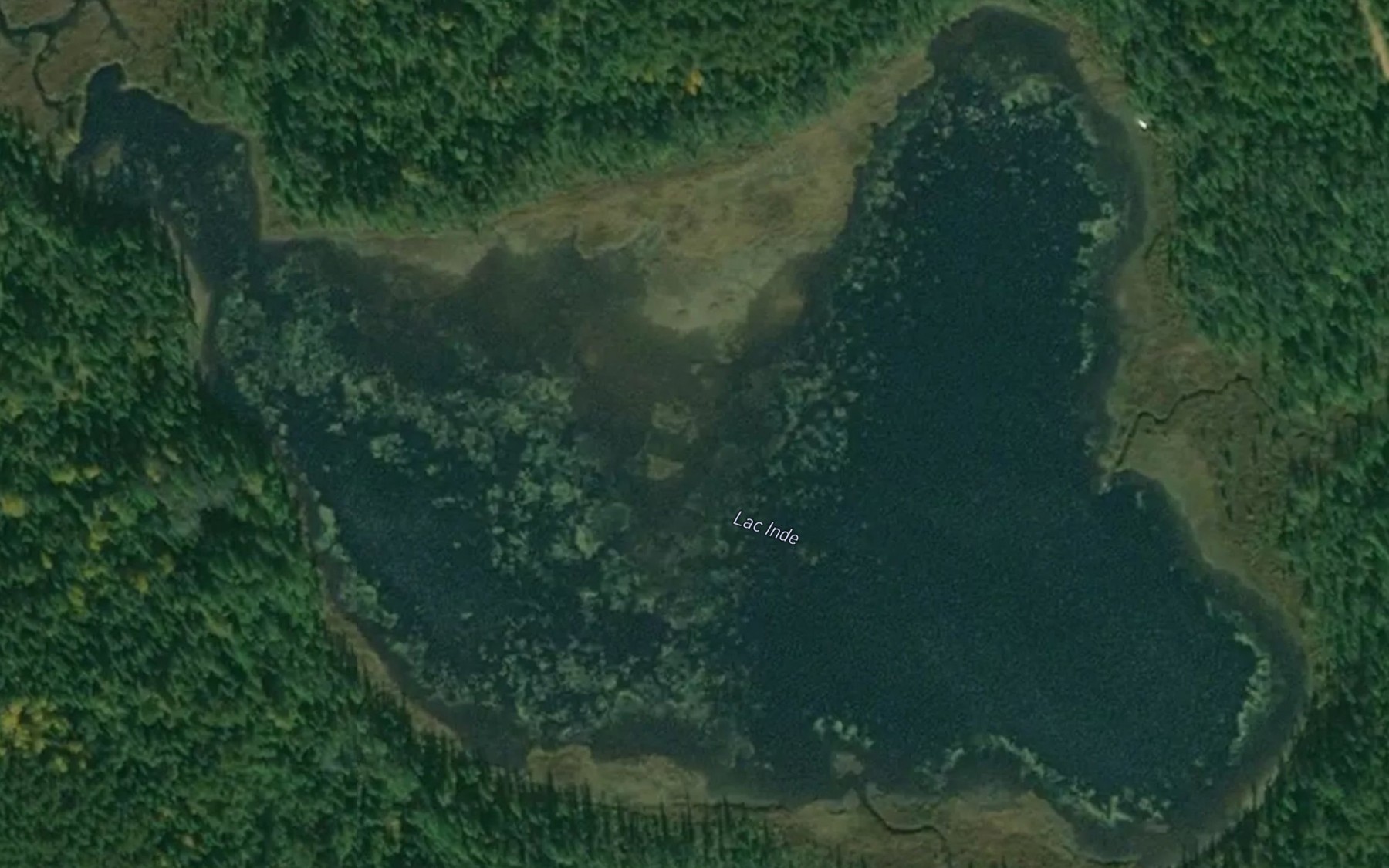 Satellite map of the Lac Inde