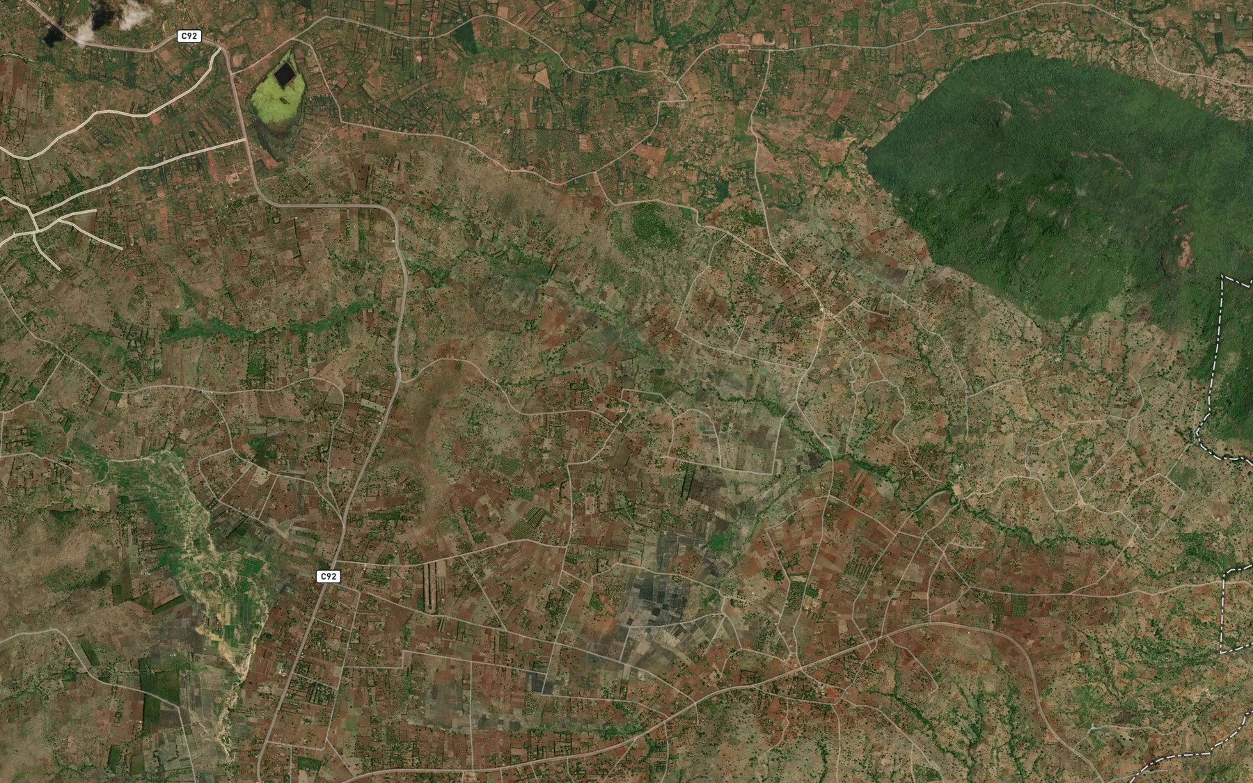 Satellite map of the Kionde