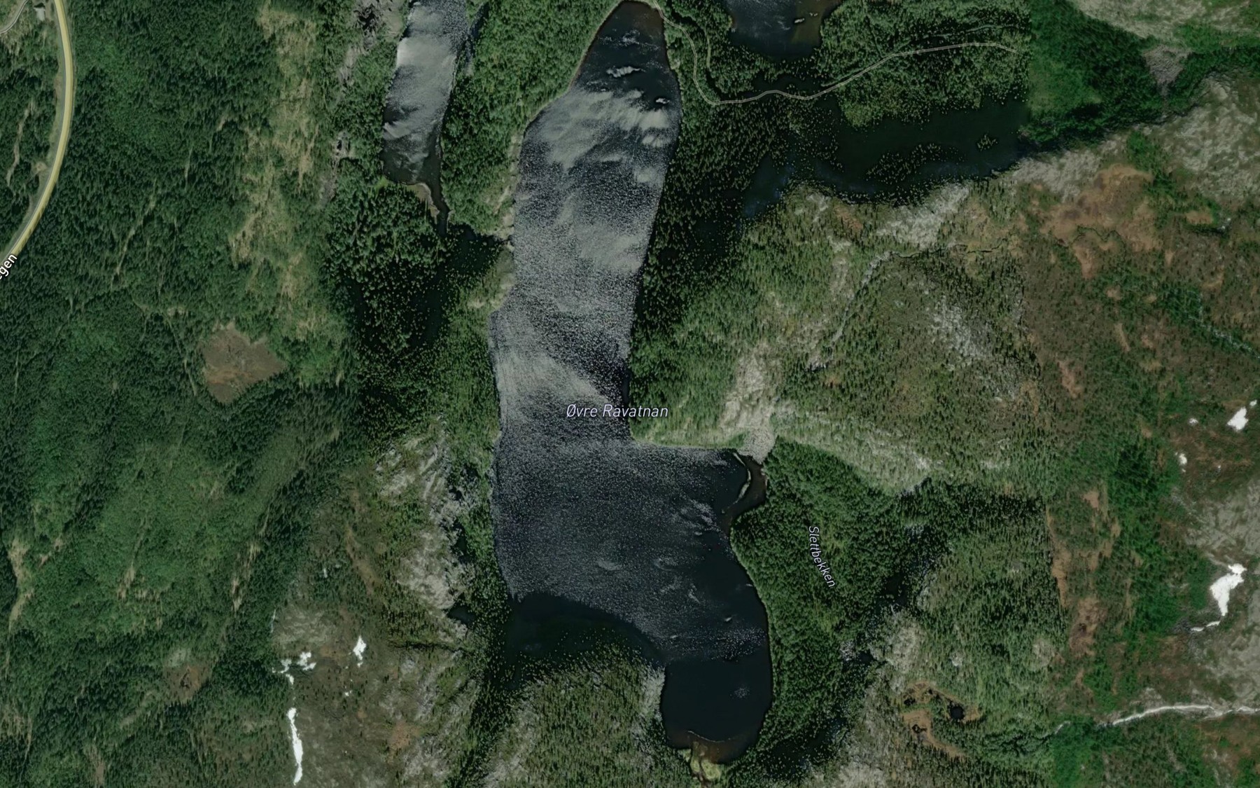 Satellite map of the Innervatnet