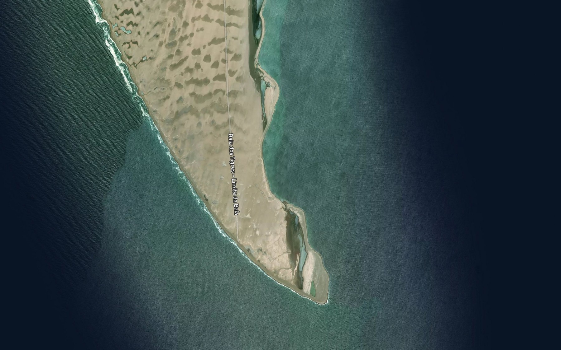 Satellite map of the Enseada do Pau