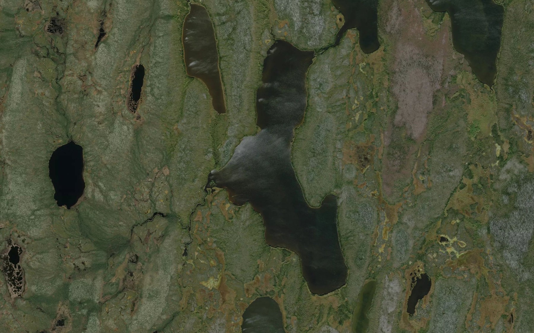 Satellite map of the Skeet Lake