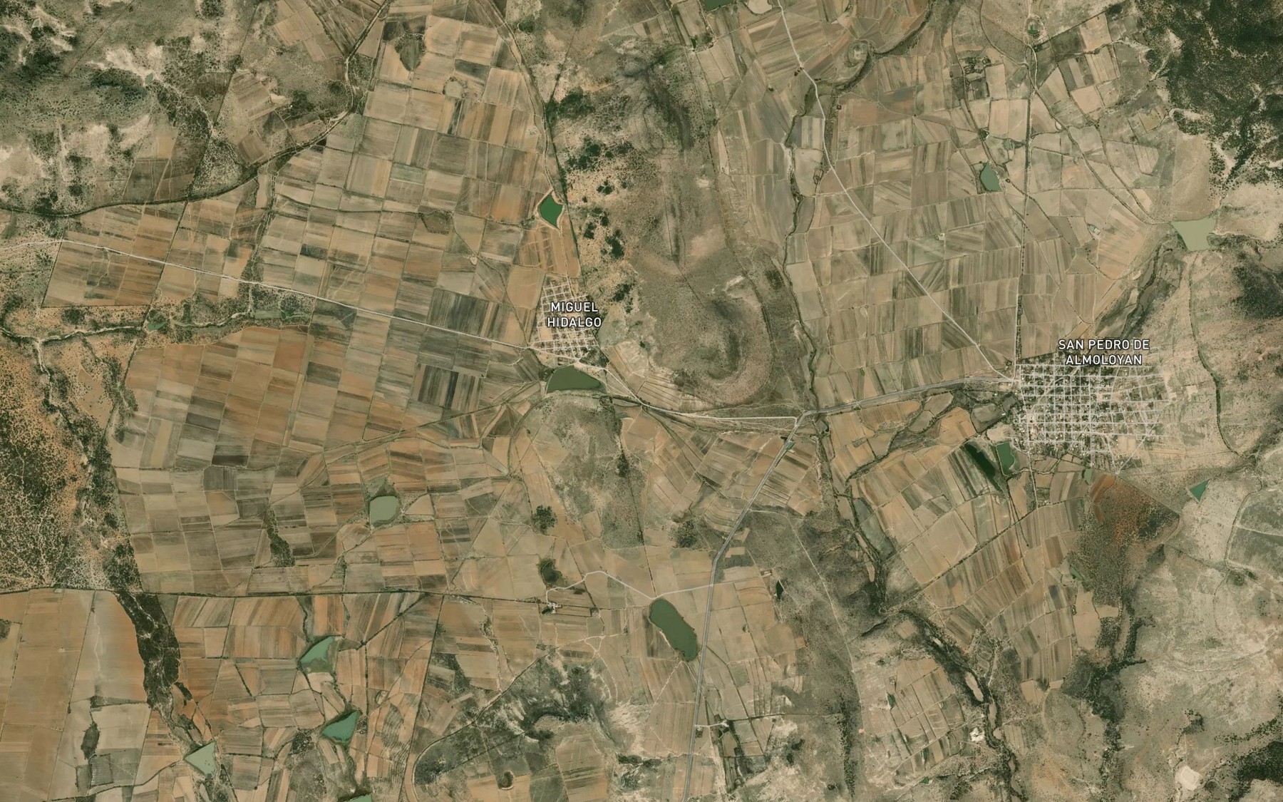 Satellite map of the La Grana