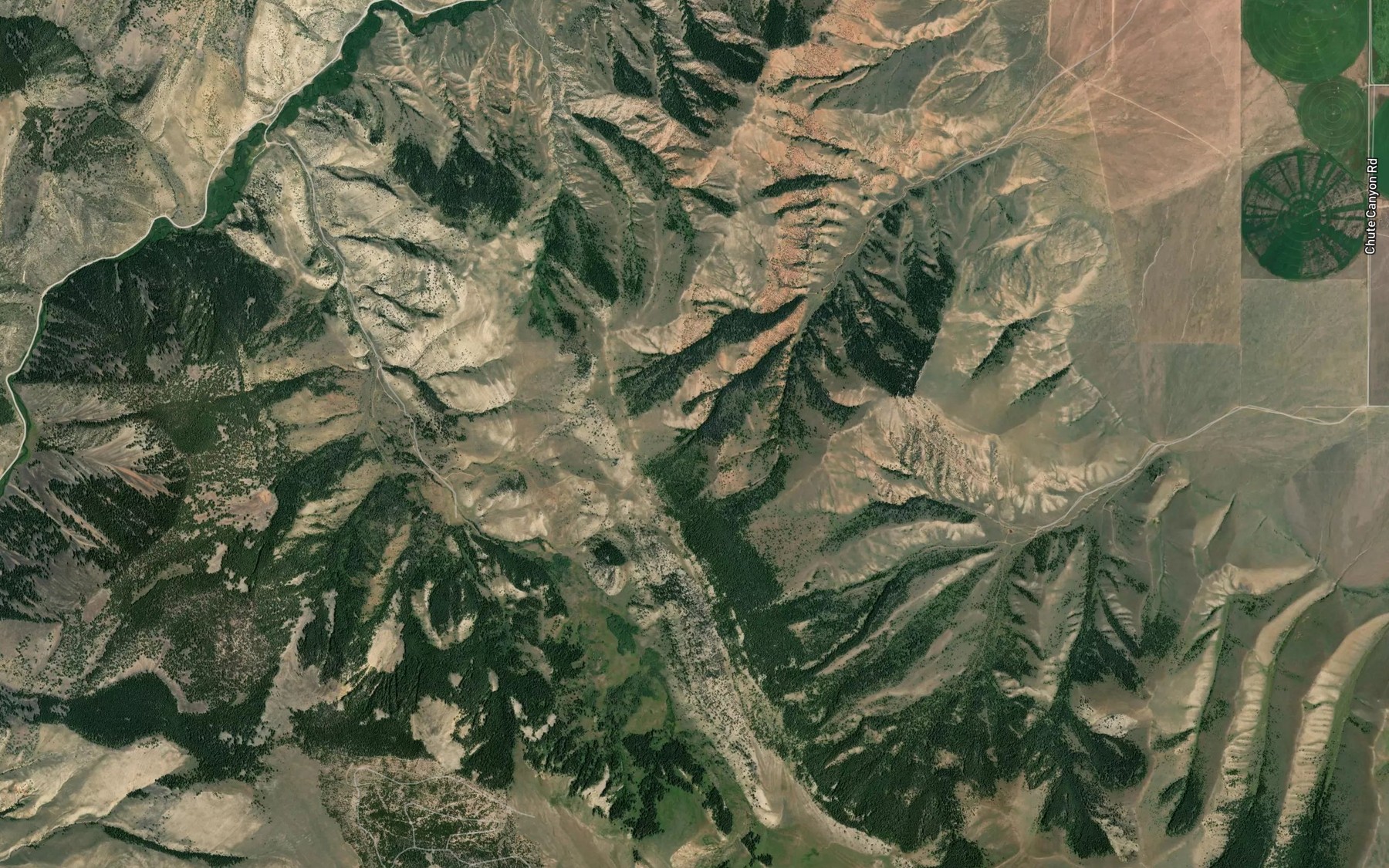 Satellite map of the Garr Spring Number Two