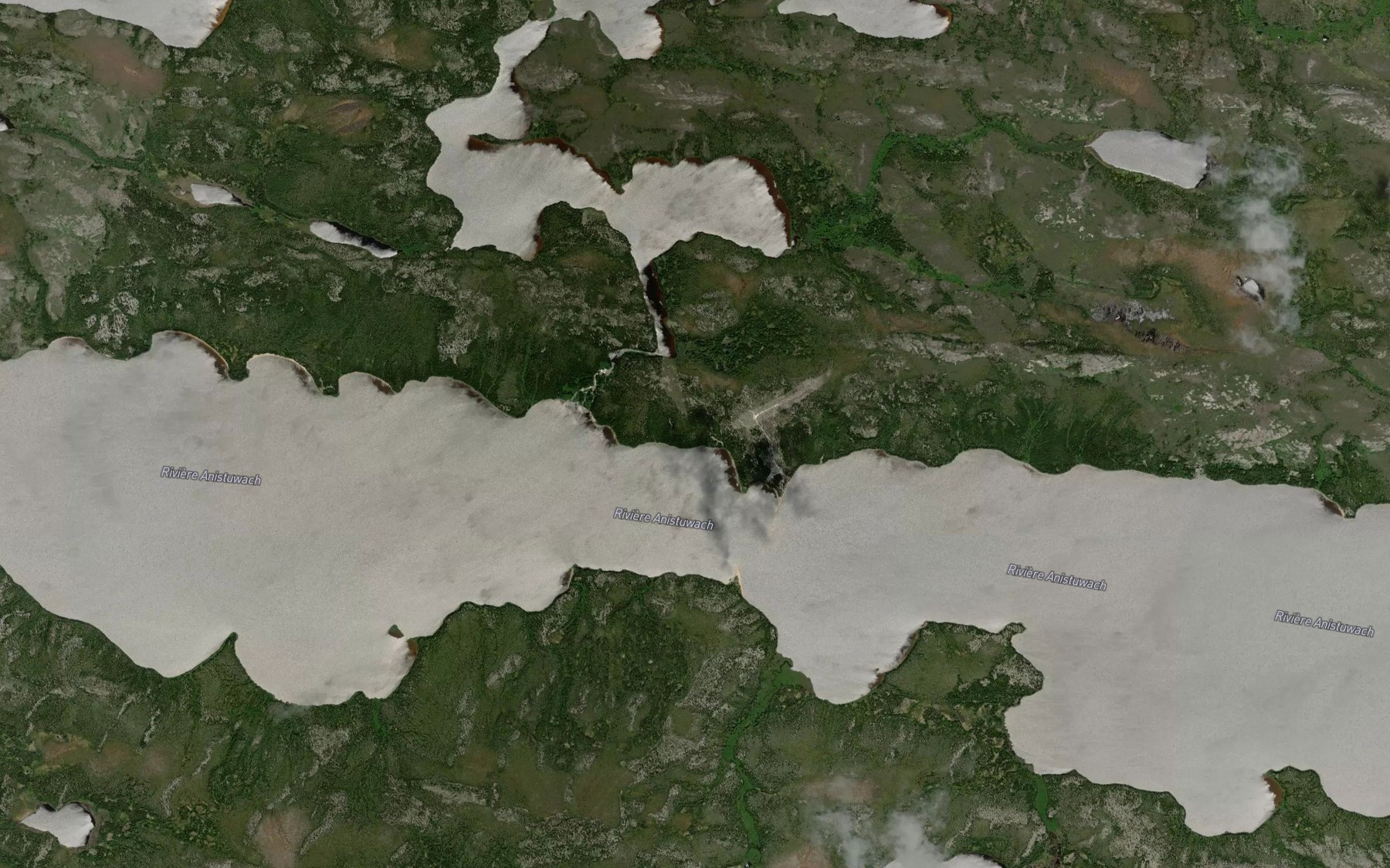 Satellite map of the Passe Aupimiskauch
