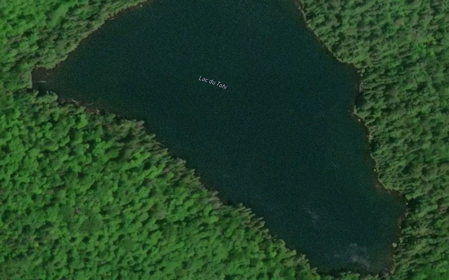 Satellite map of the Lac du Tohi