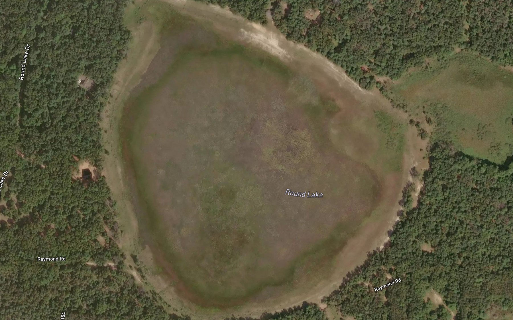 Satellite map of the Round Lake
