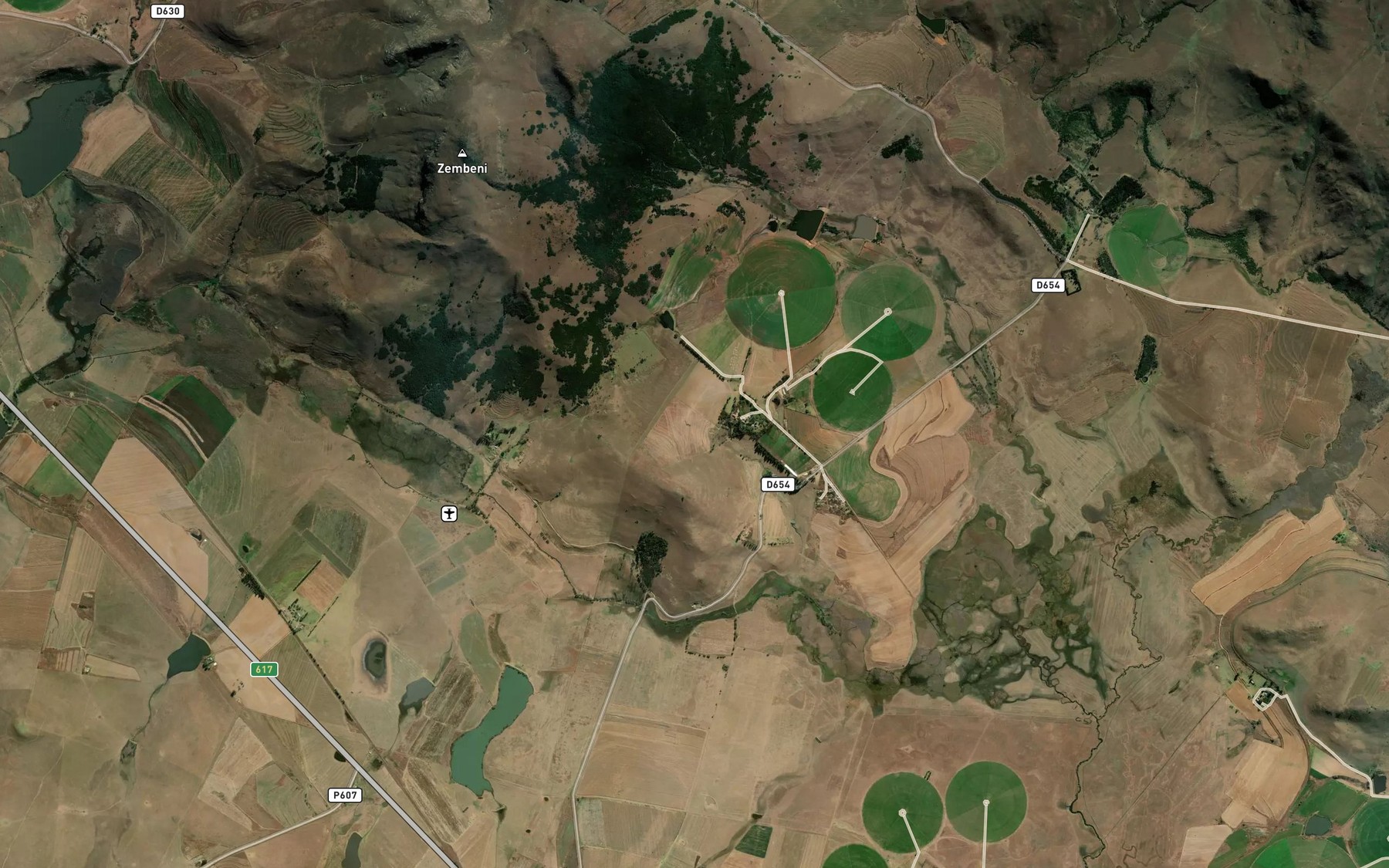 Satellite map of the Mzintlanga