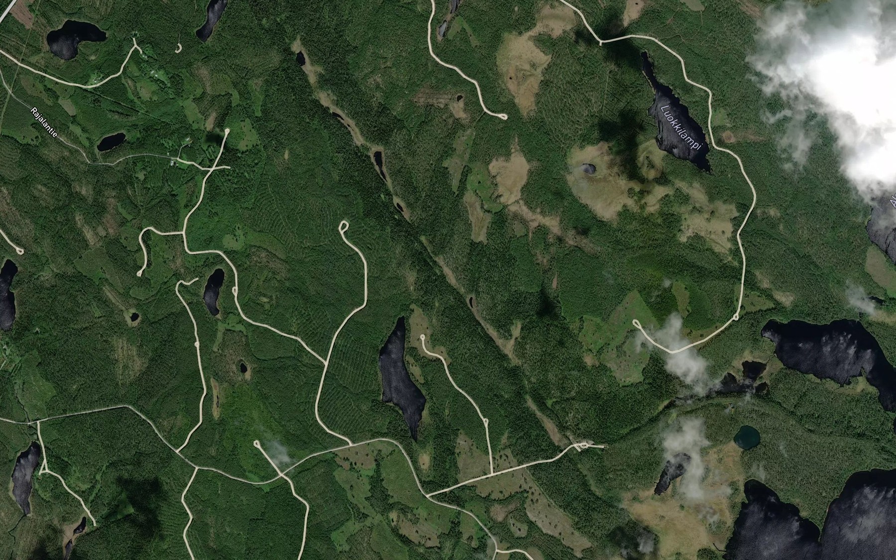 Satellite map of the Uuronrotko