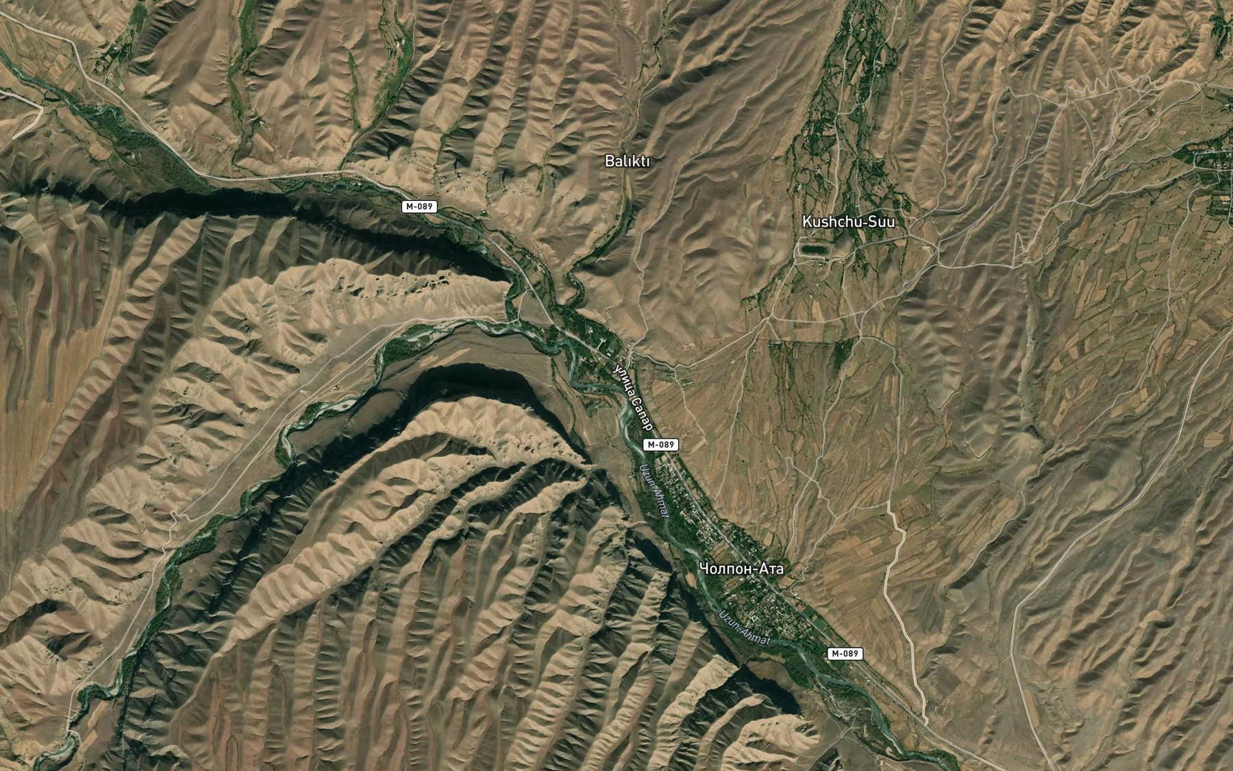 Satellite map of the Chal