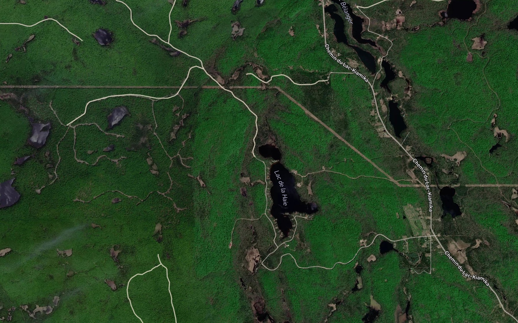 Satellite map of the Crique du Quarante-Cinq