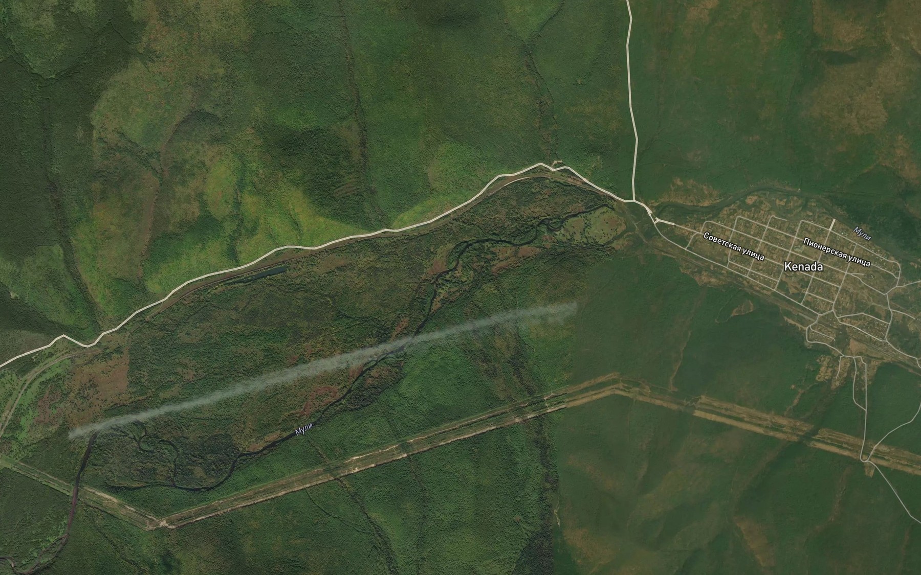 Satellite map of the Vysokiy