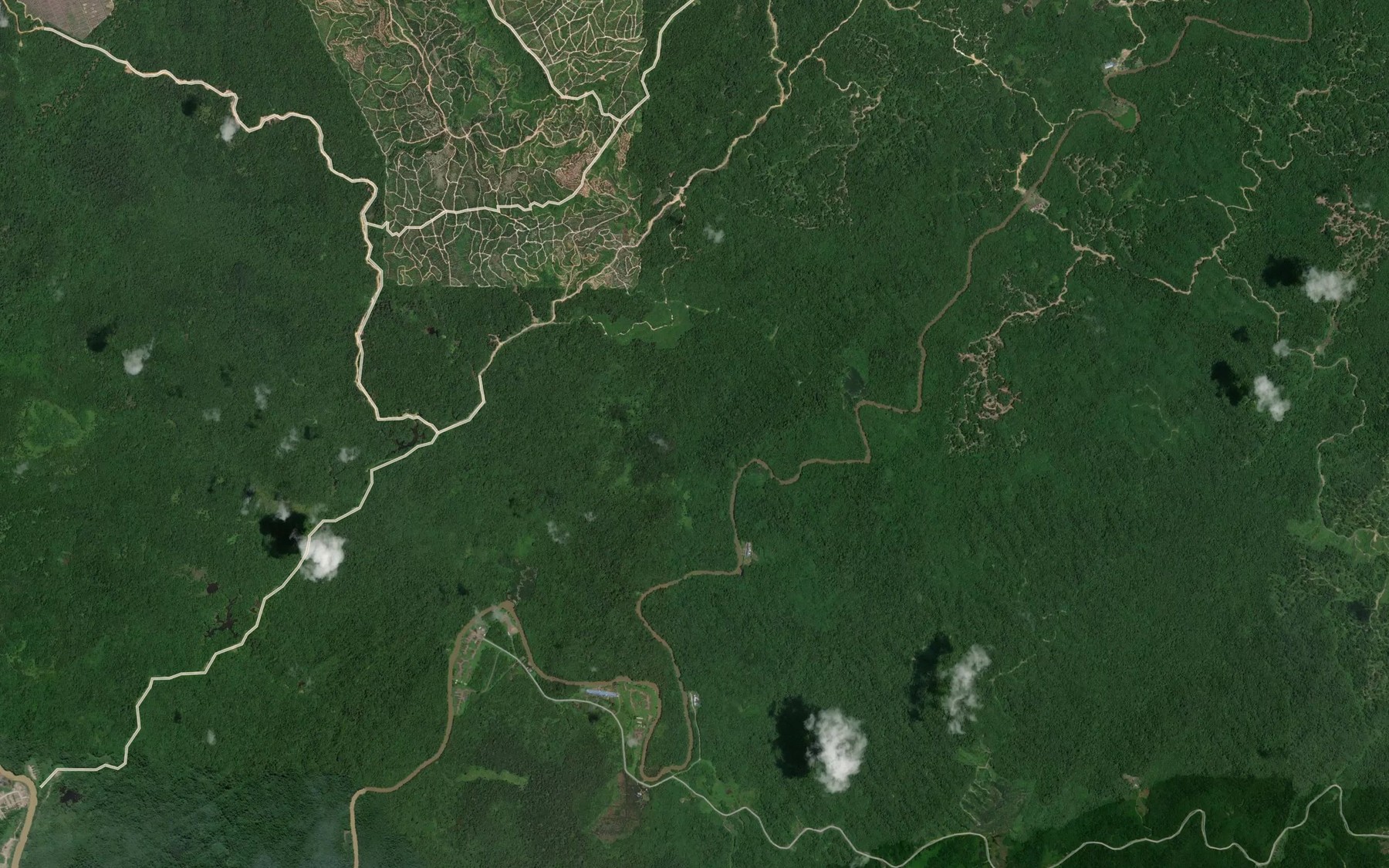 Satellite map of the Sungai Sebuang