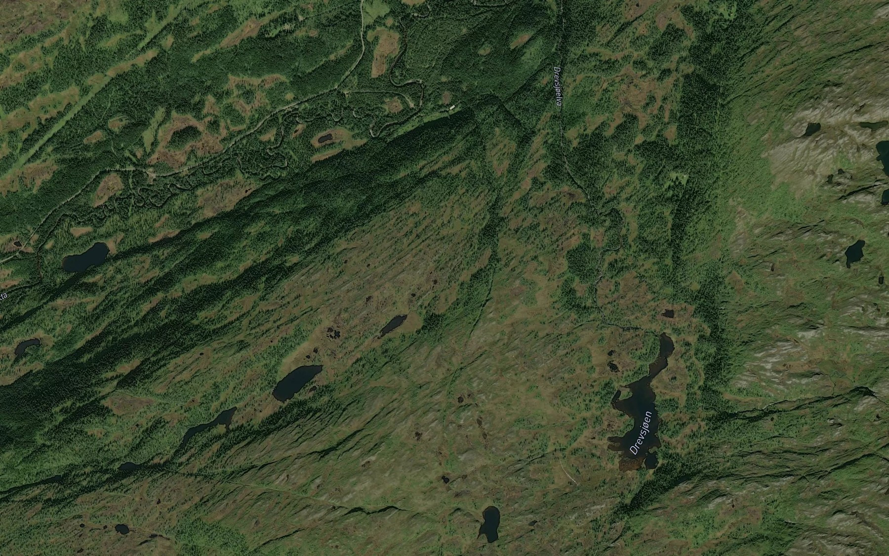 Satellite map of the Stordalsbekken,austre