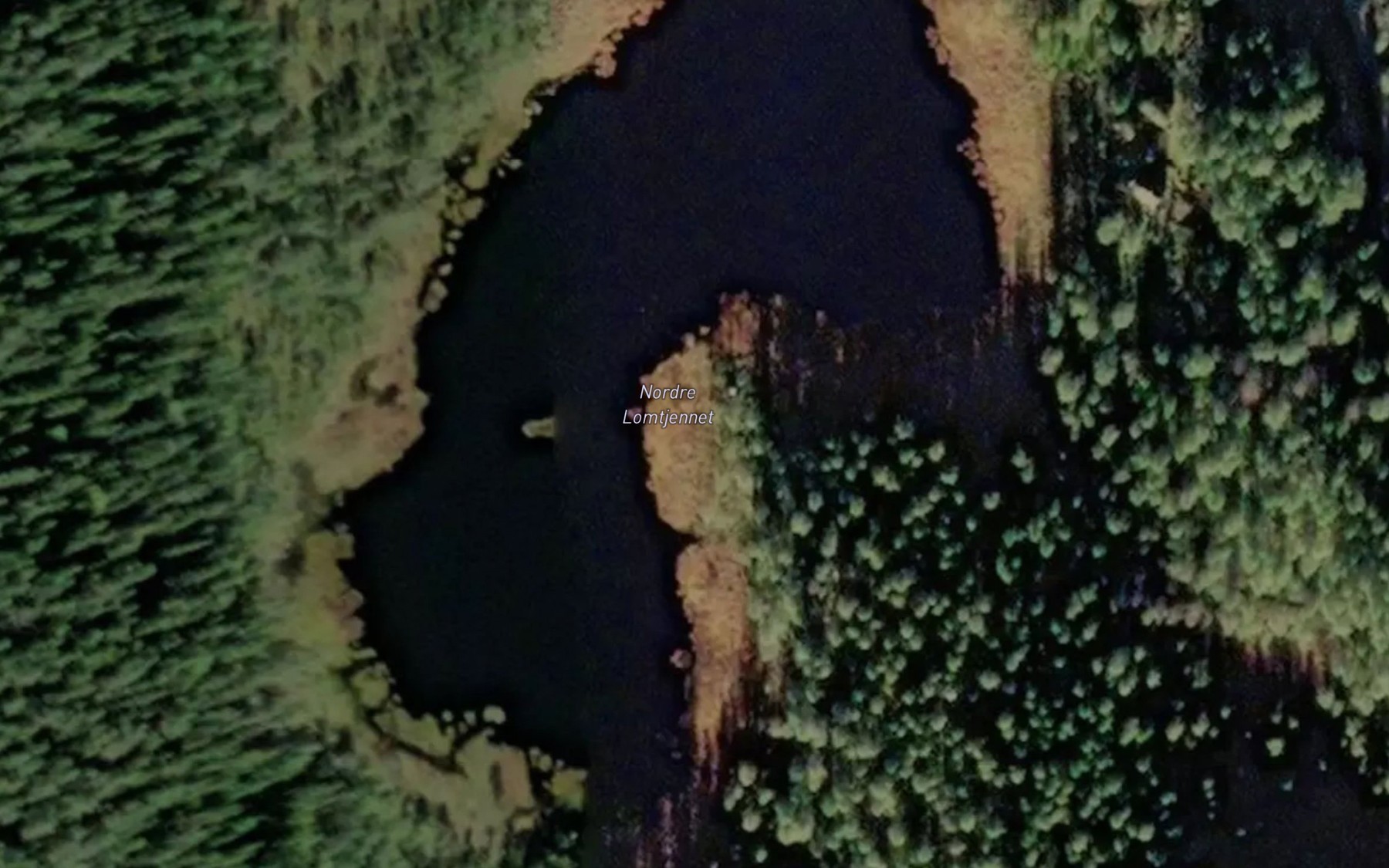 Satellite map of the Nordre Lomtjennet