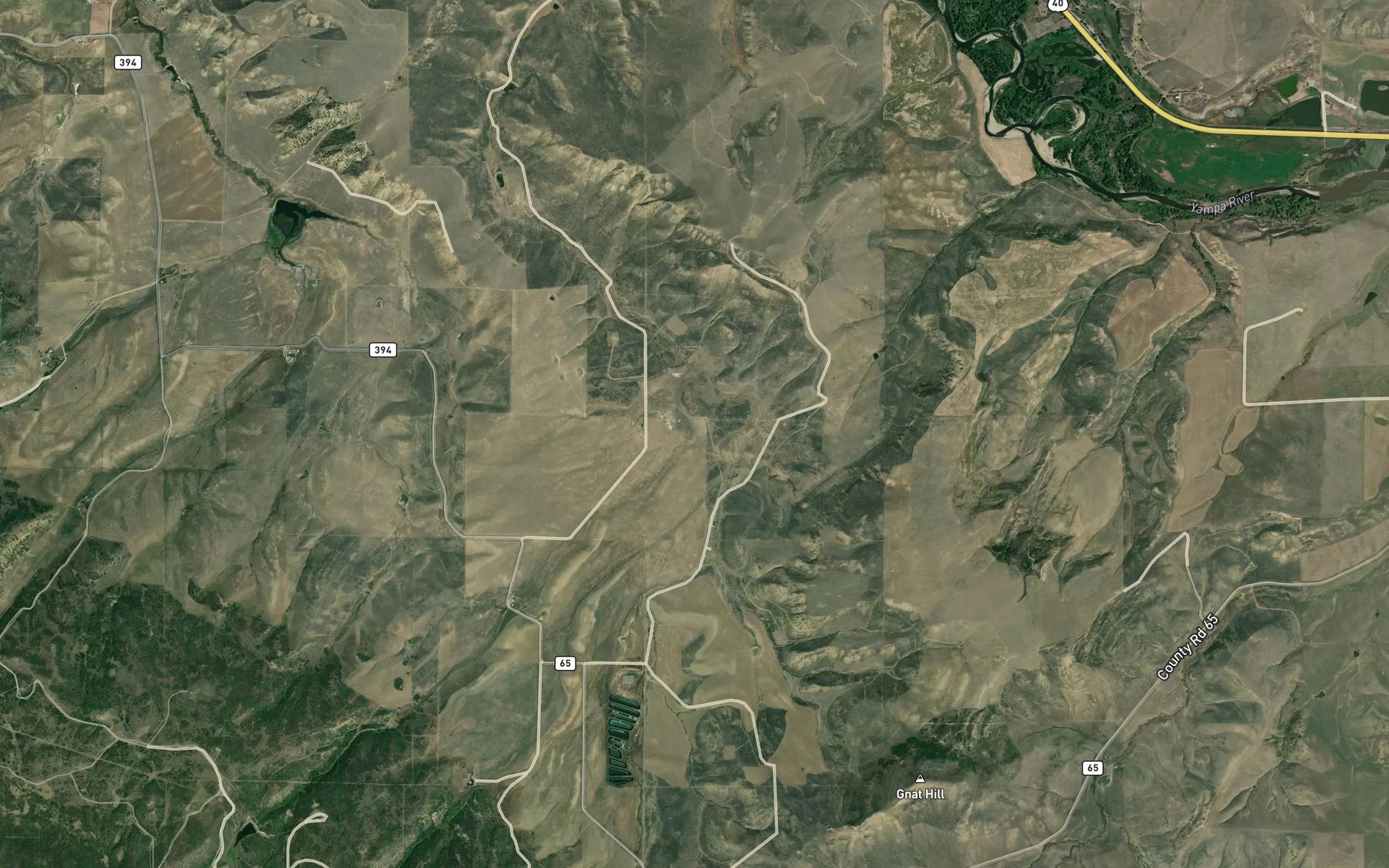 Satellite map of the Basin Reservoir