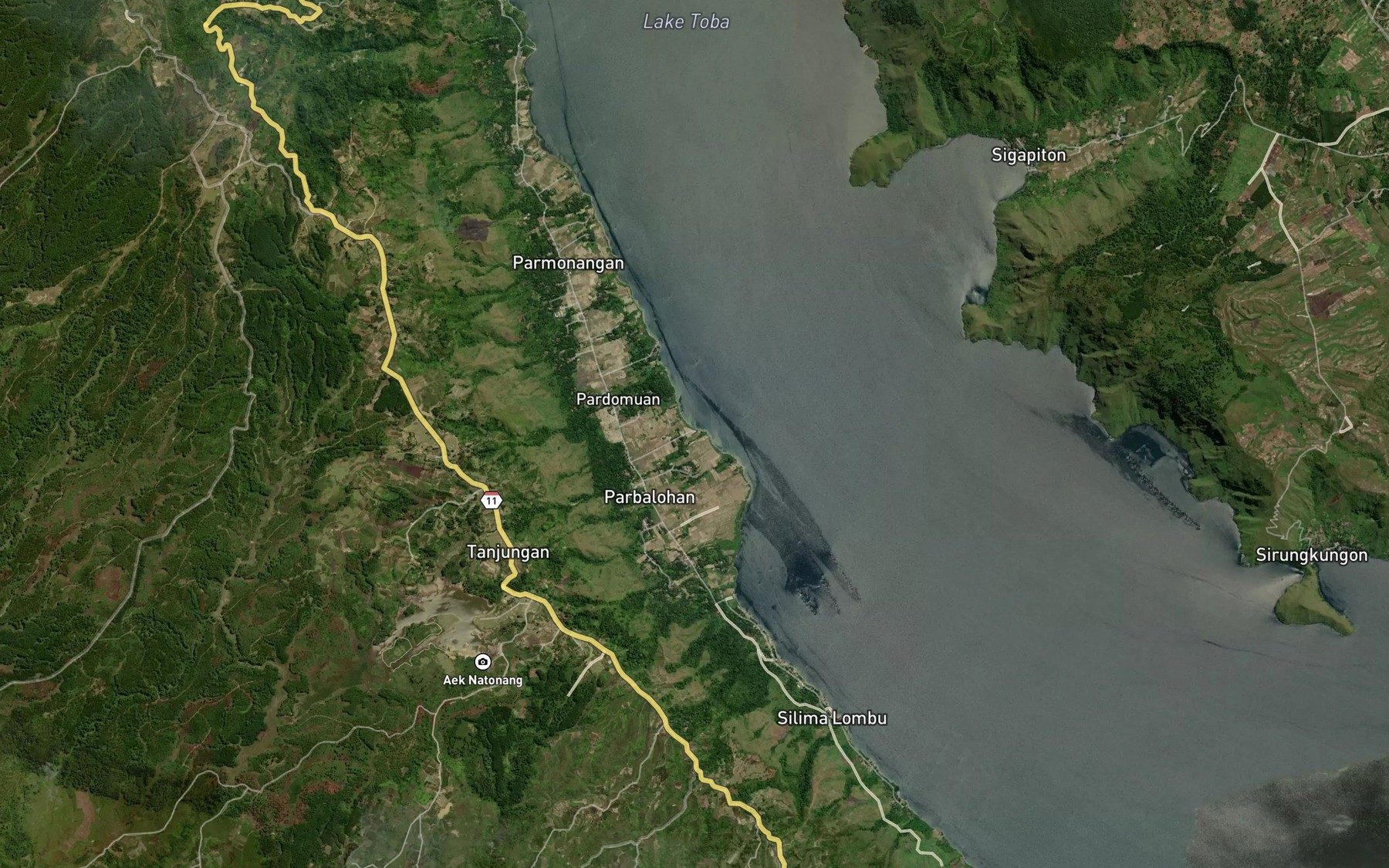 Satellite map of the Binanga Silussum