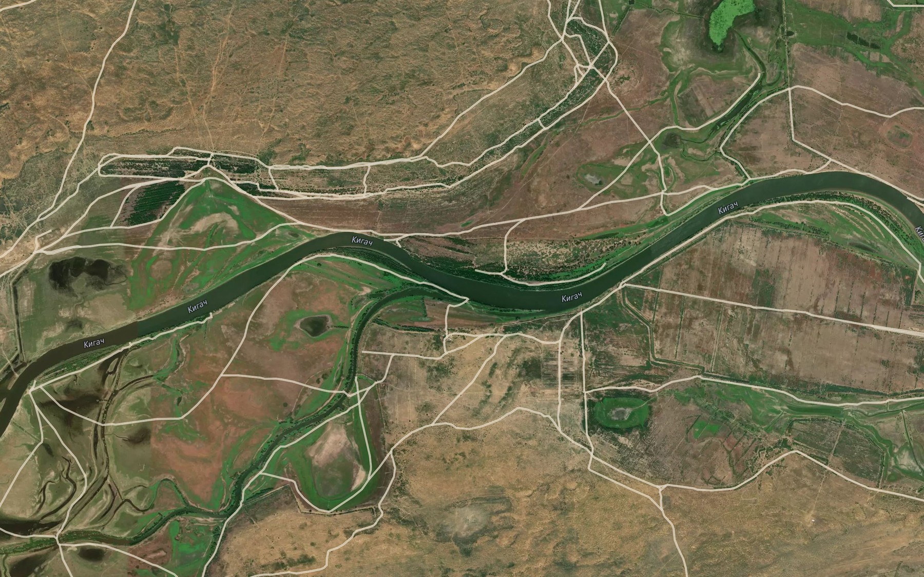 Satellite map of the Bol'shoy Kigach