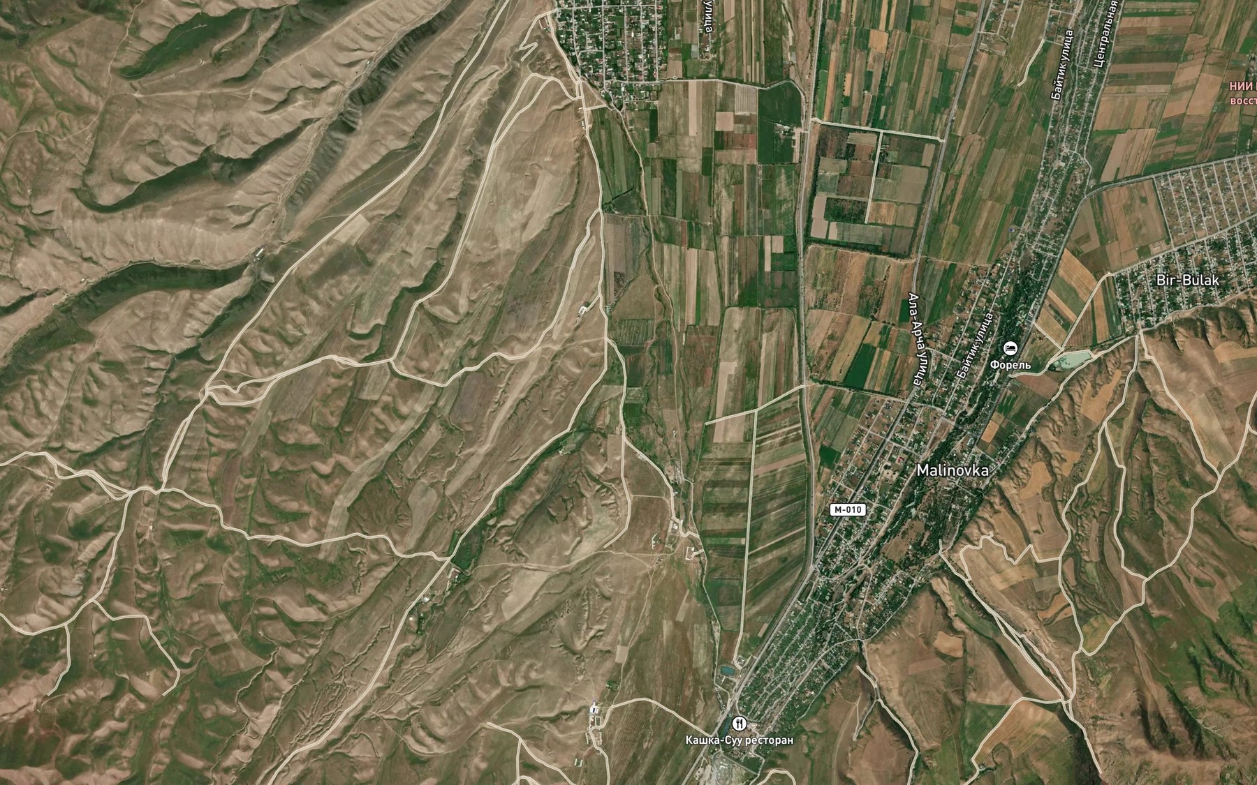 Satellite map of the Kozhomkul