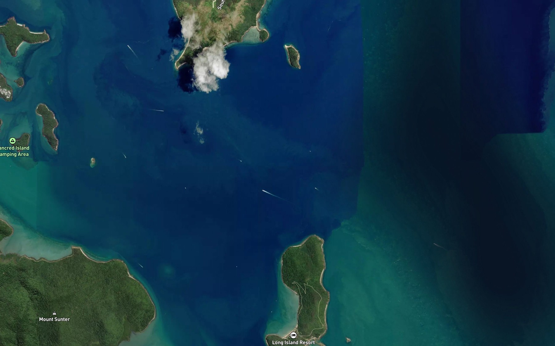Satellite map of the Alert Bank