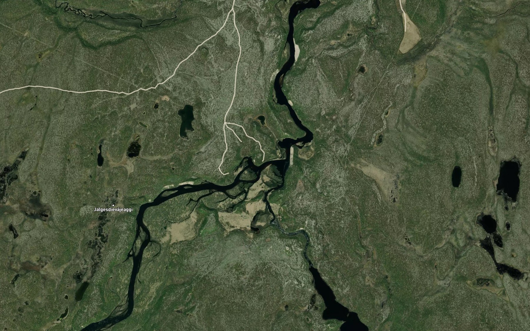 Satellite map of the Guiniskaguoika