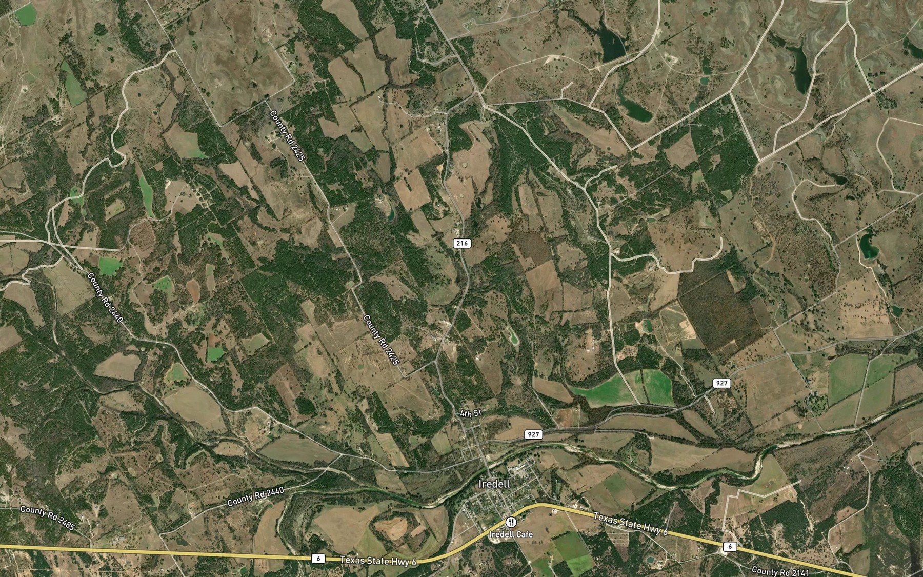 Satellite map of the Boyd Branch