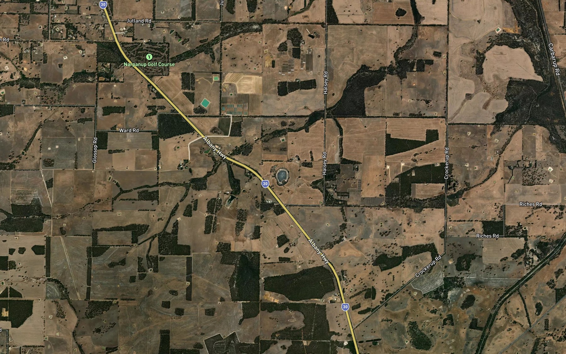 Satellite map of the Moorilurrup Lake