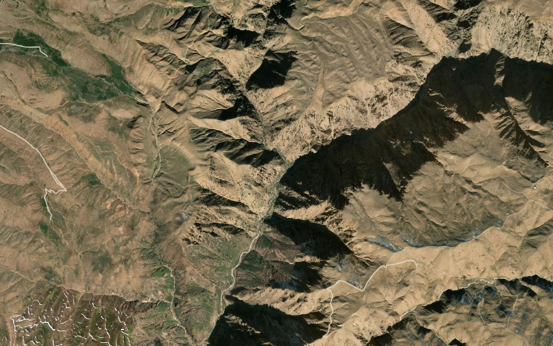 Satellite map of the Toshsoy