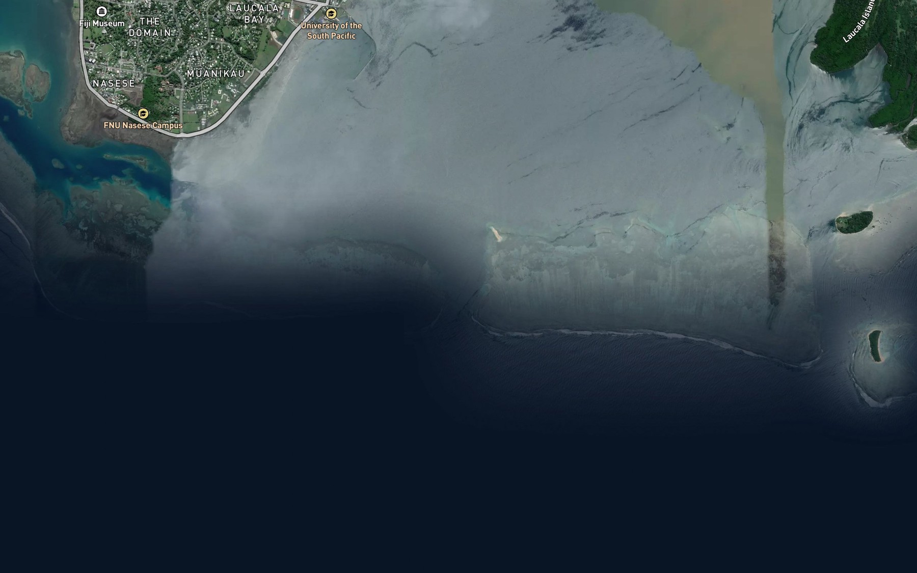 Satellite map of the Nukubuco Passage