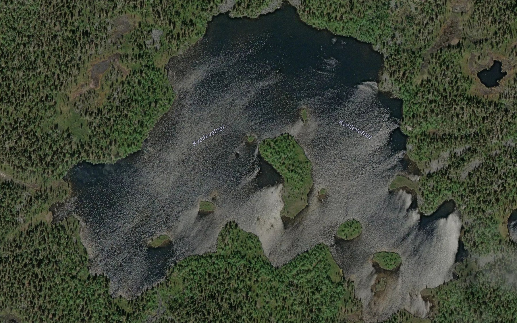 Satellite map of the Baldesjavri