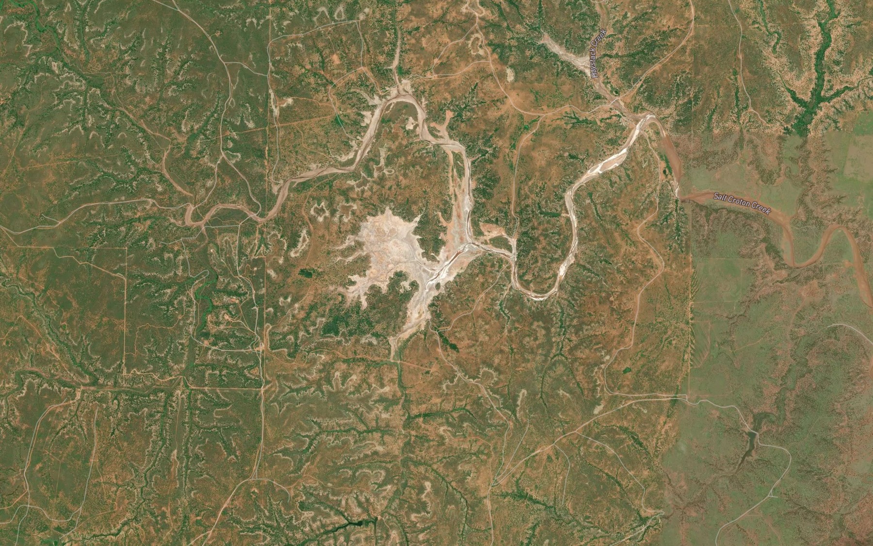 Satellite map of the Salt Creek