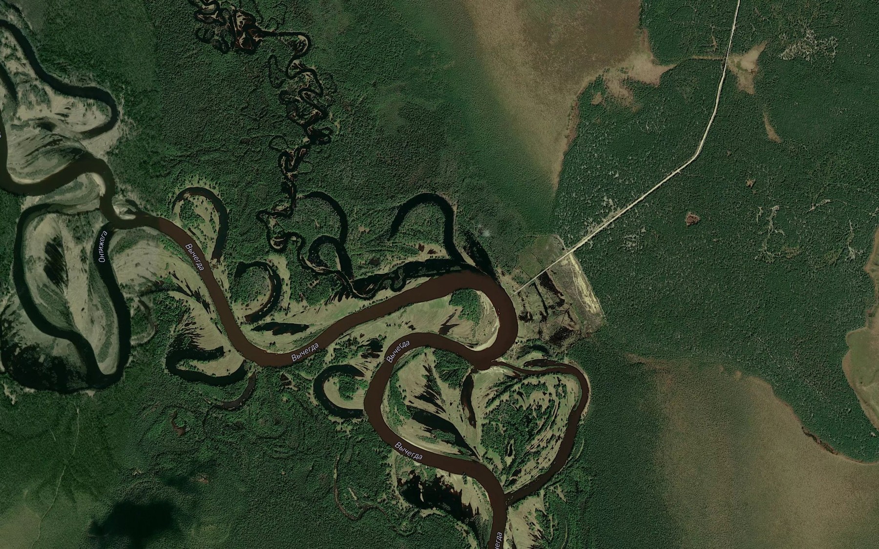Satellite map of the Timsher
