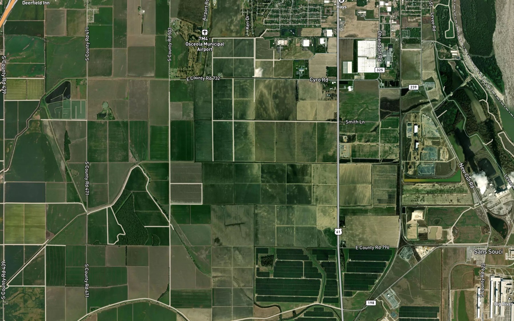 Satellite map of the Ditch Number 5