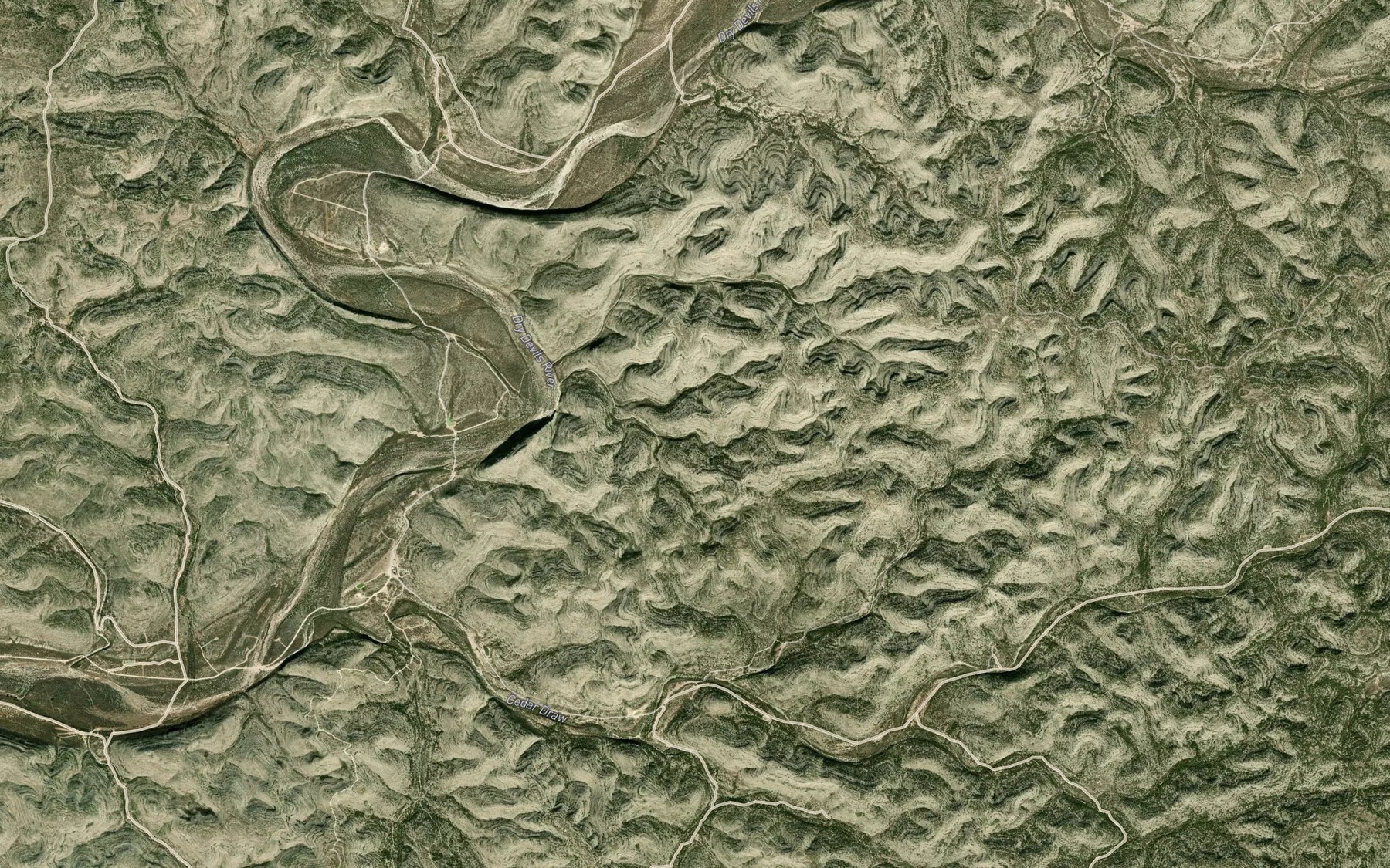 Satellite map of the Spotted Oak Spring