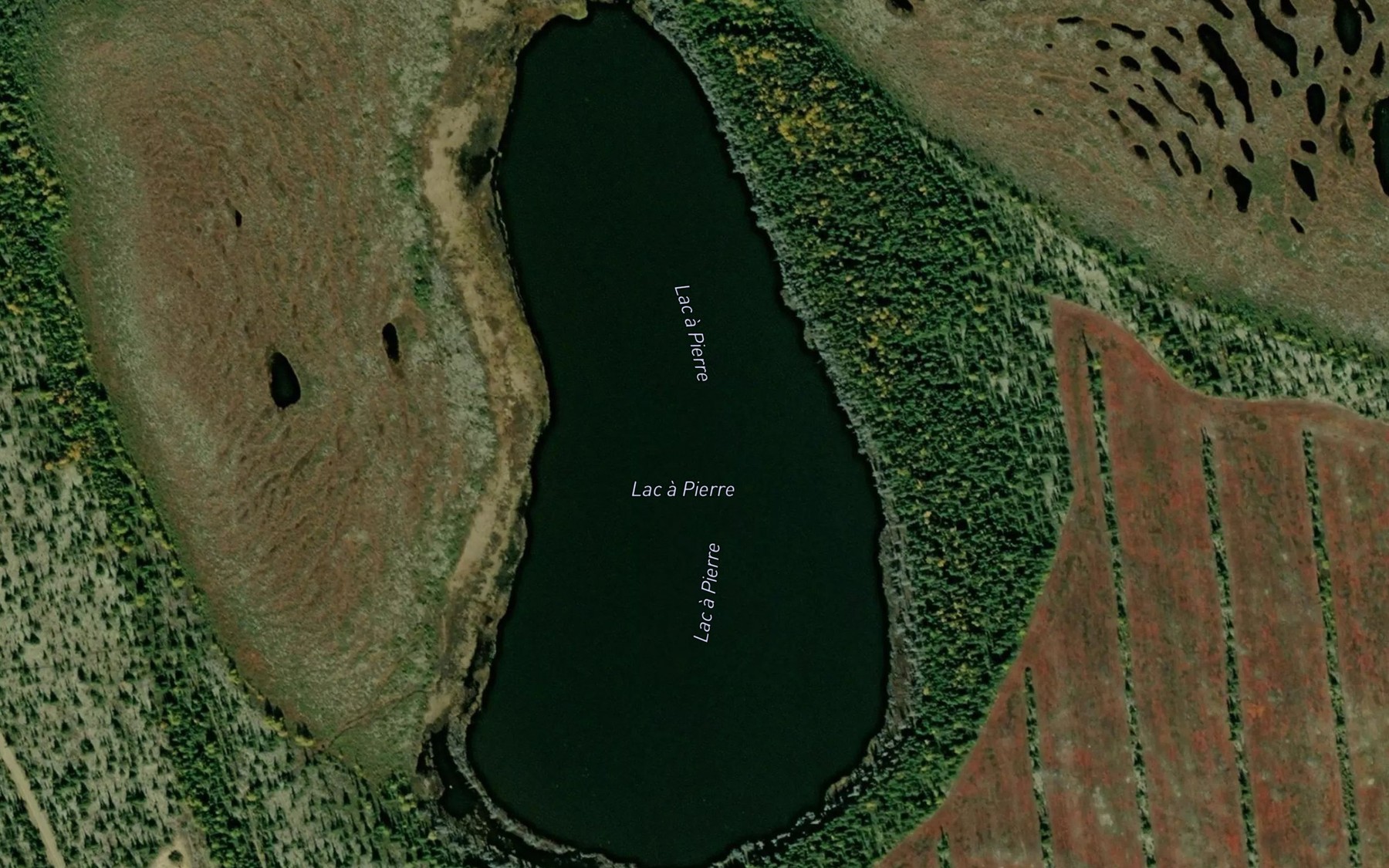 Satellite map of the Lac a Pierre