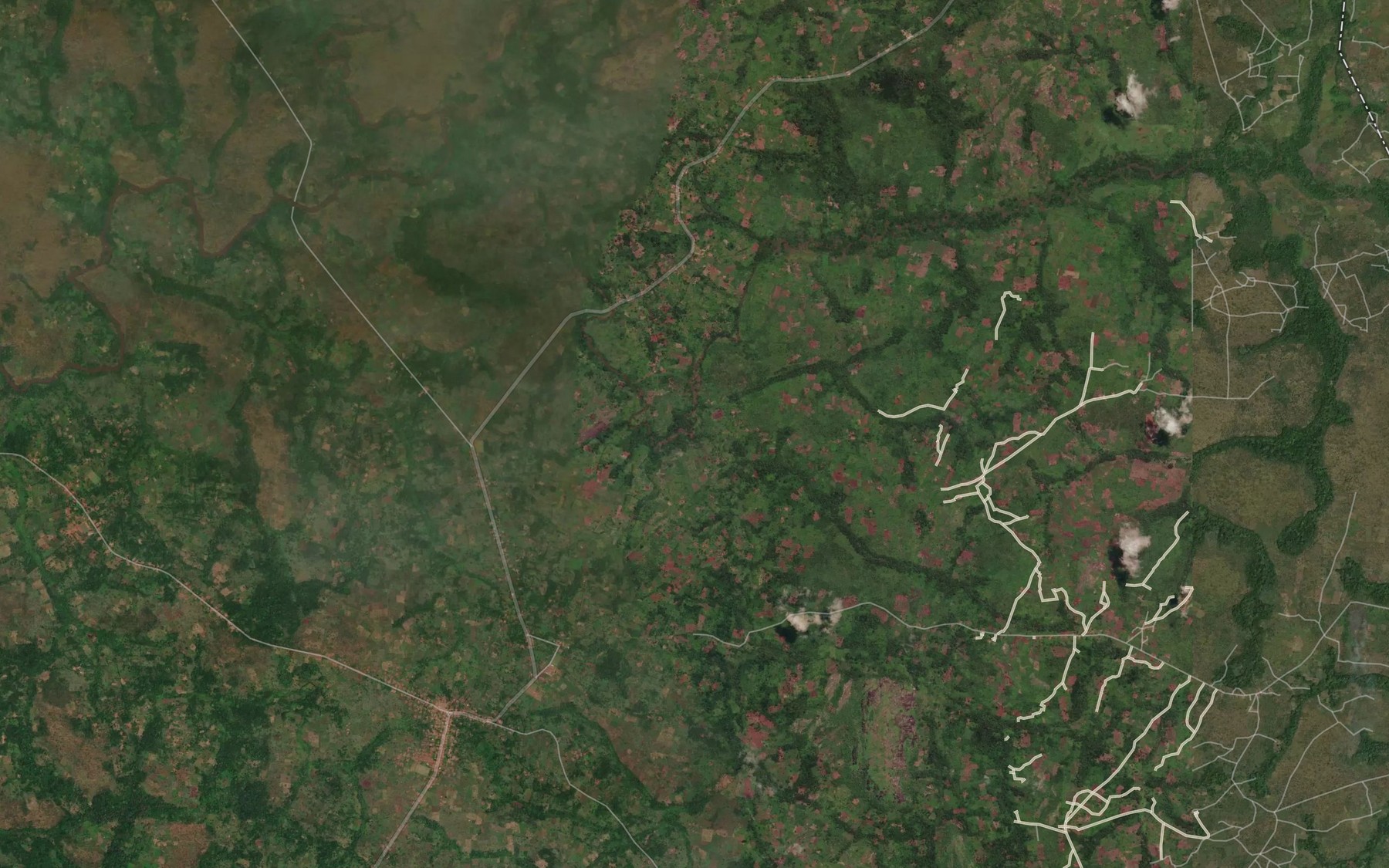 Satellite map of the Kovo