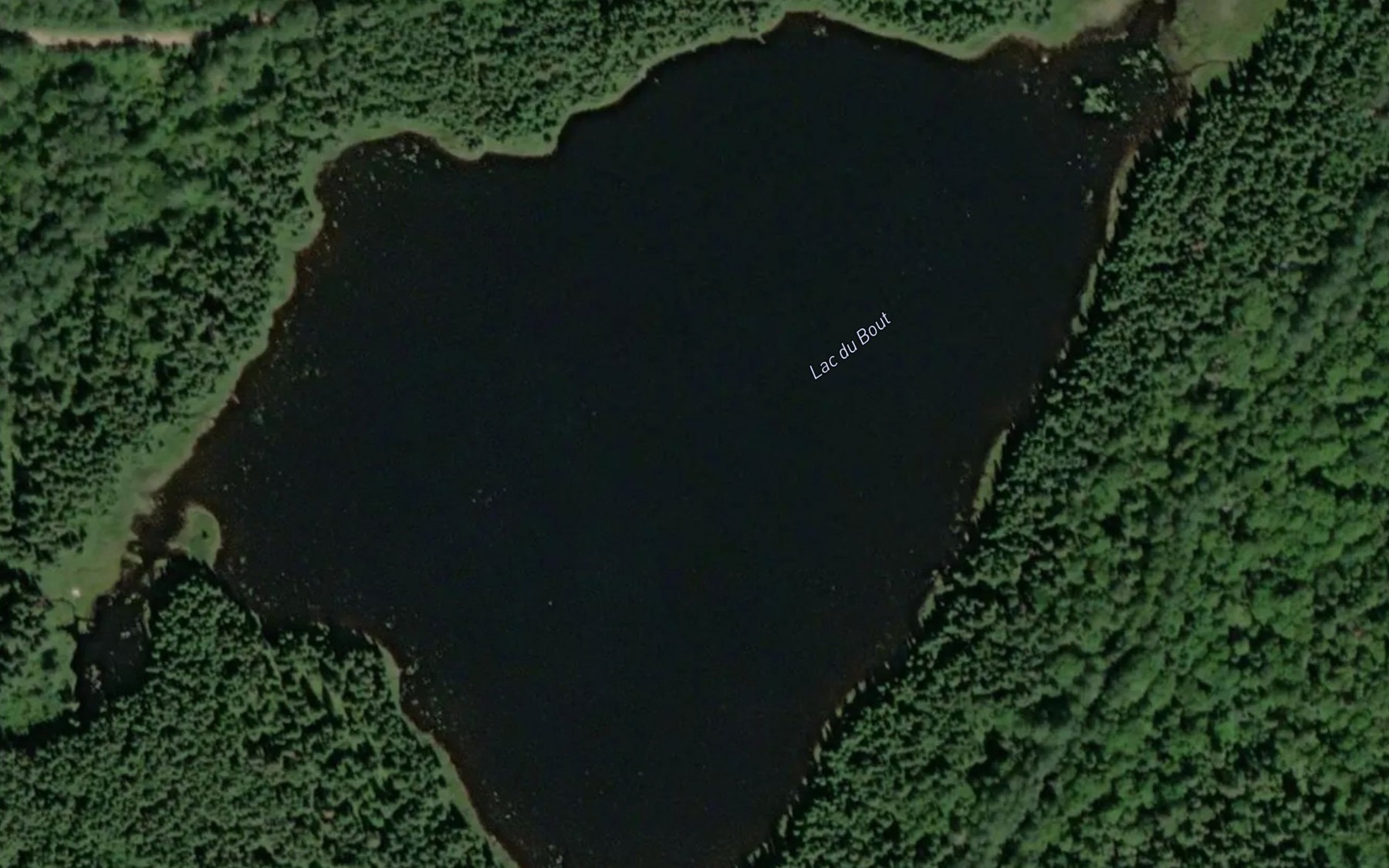 Satellite map of the Lac du Bout