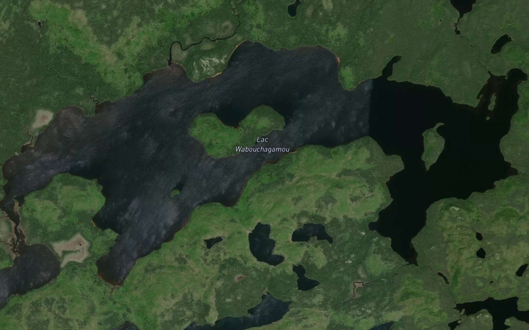 Satellite map of the Lac Wabouchagamou