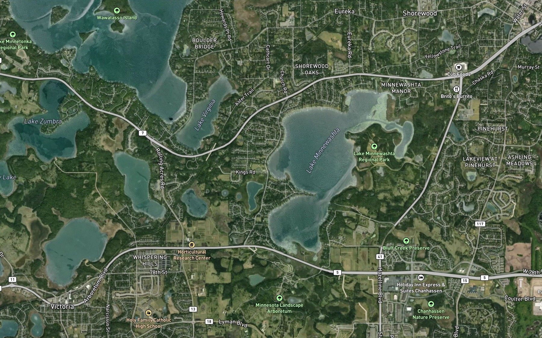 Satellite map of the Roundhouse Park