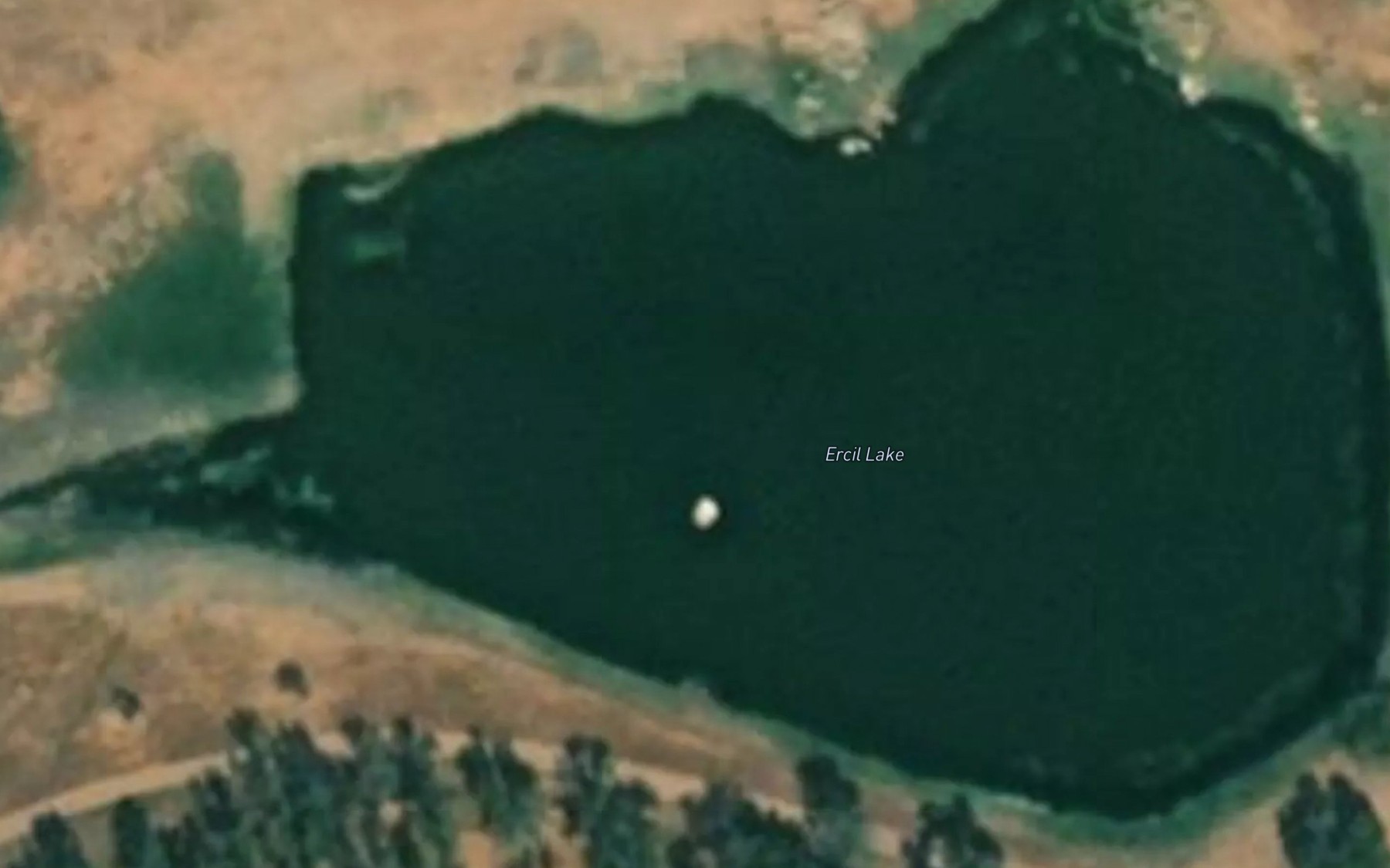 Satellite map of the Ercil Lake