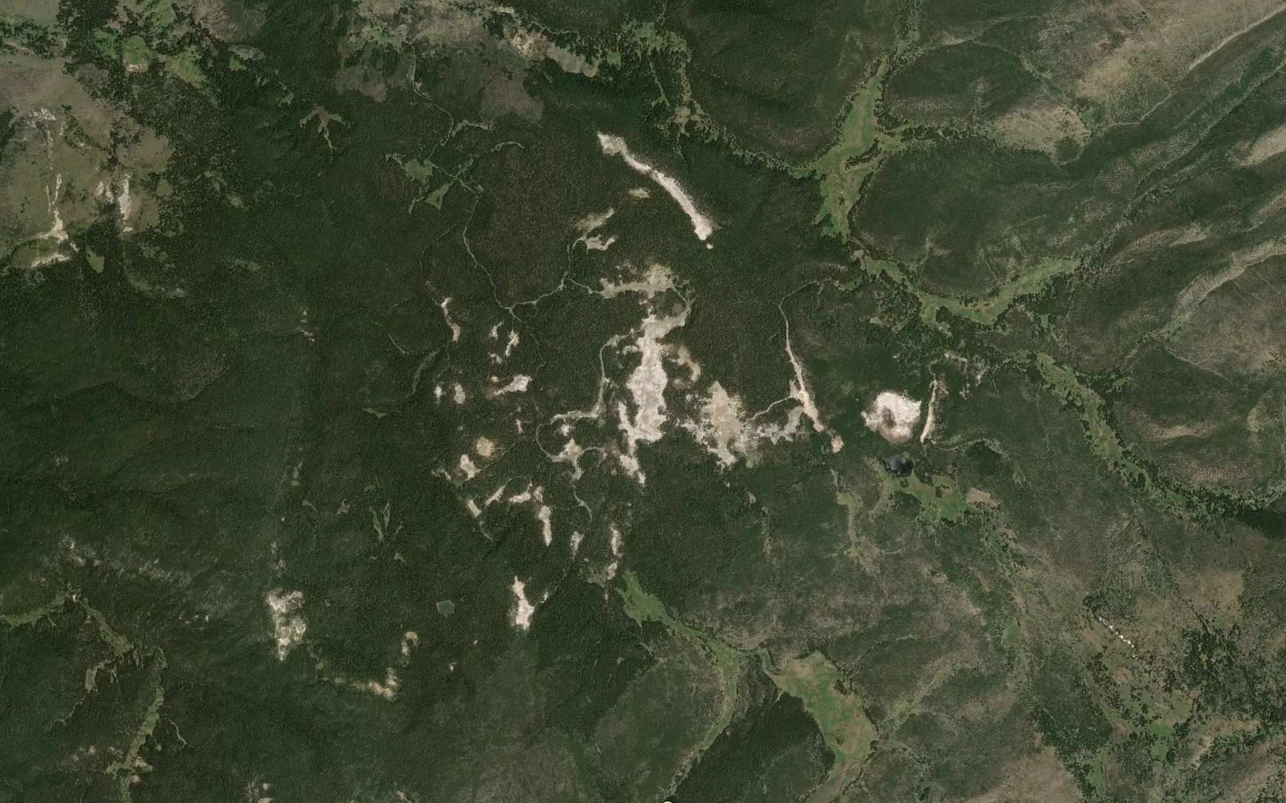 Satellite map of the Hot Spring Basin Group